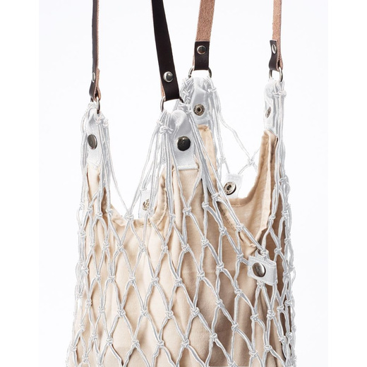 Trouva: White & Beige De Luxe Mesh Bag