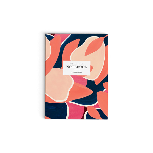 pretty paper Coral Leaves On Mix Notebook
