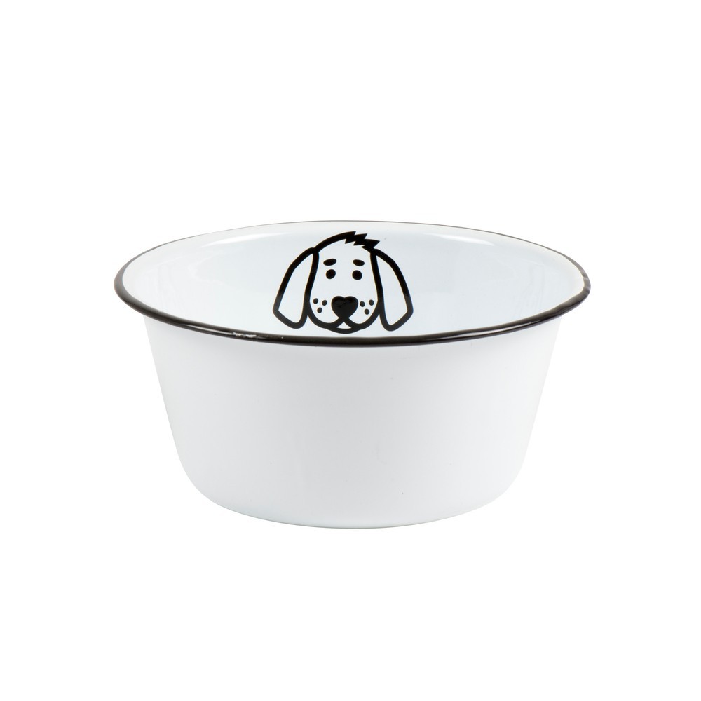 Scottie & Russell Enamel Dog Bowl