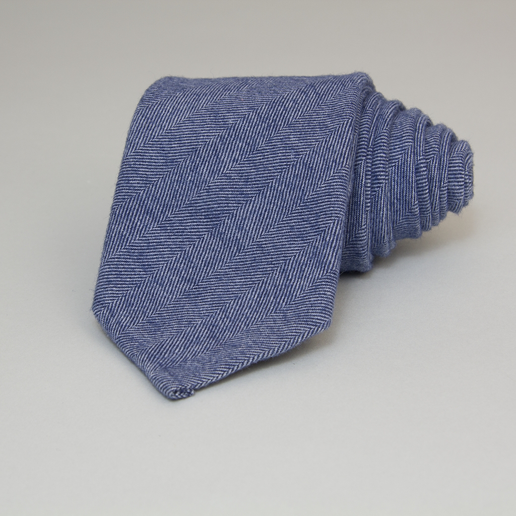 40-colori-blue-herringbone-cotton-tie