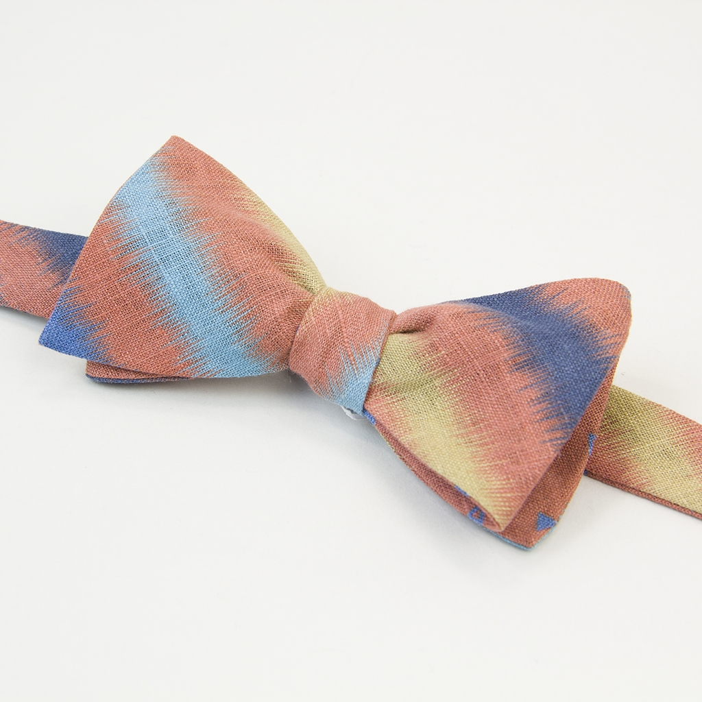 40 Colori Auroras Printed Linen Butterfly Bow Tie