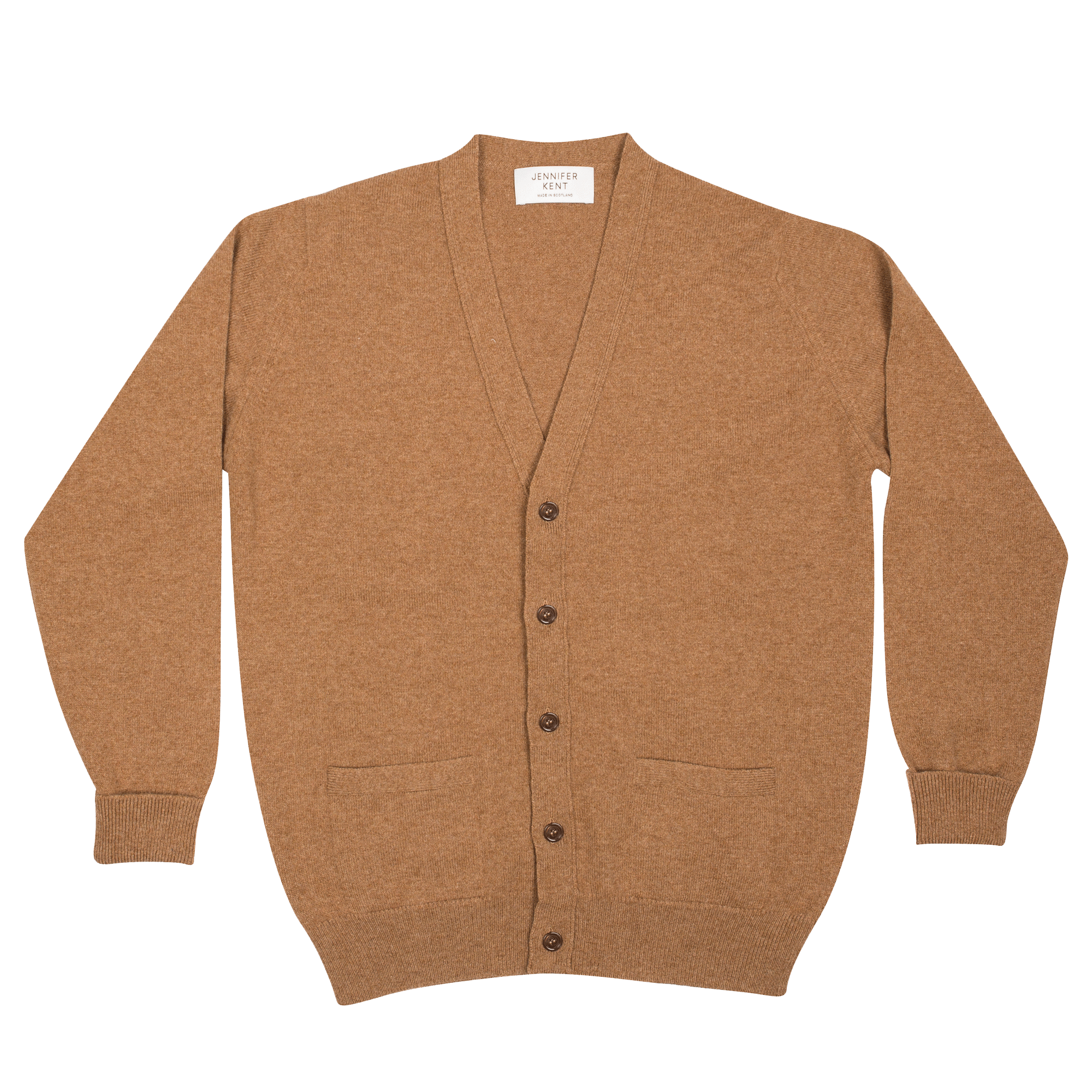 Jennifer Kent Camel Knit Cardigan