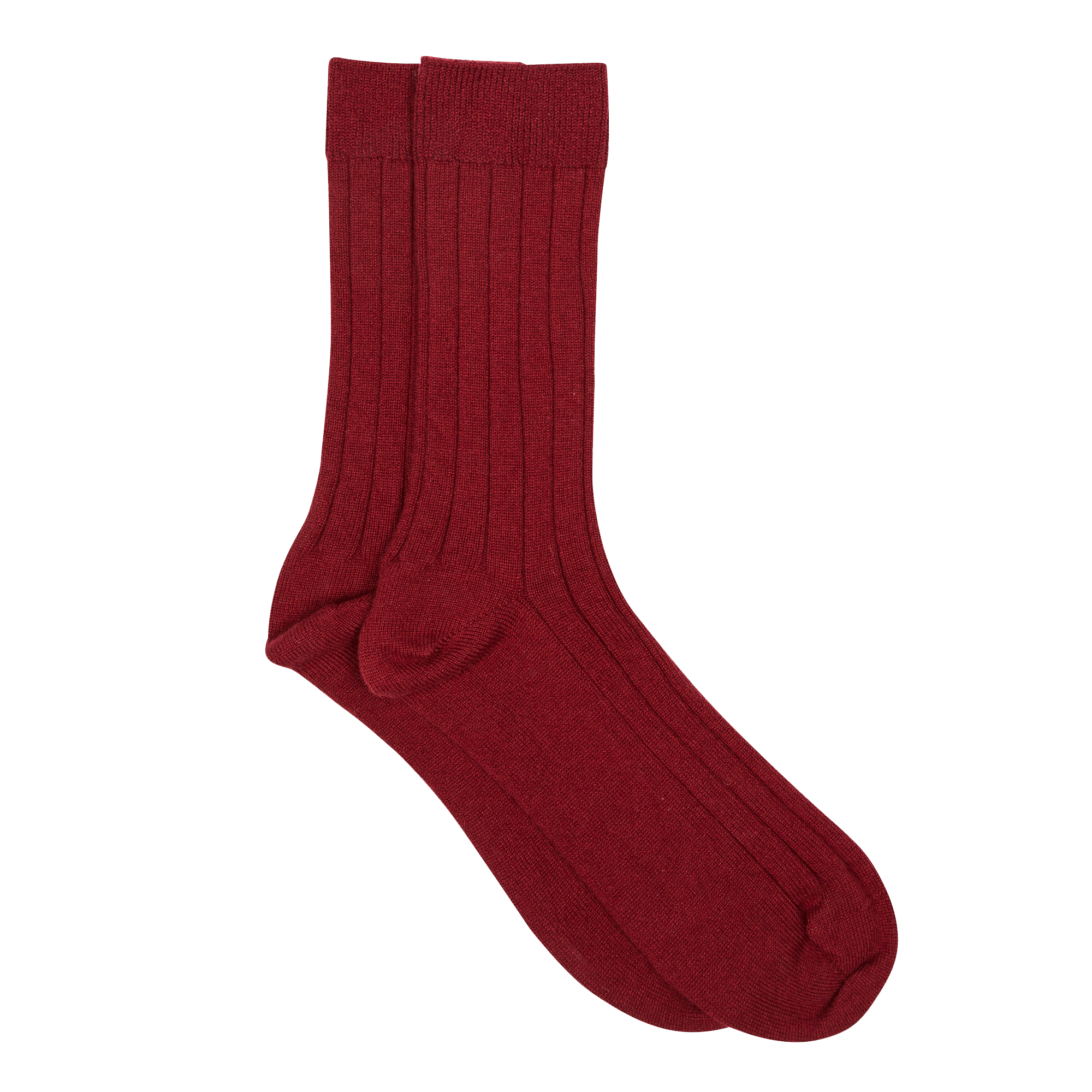 Jennifer Kent Burgundy Cashmere Socks