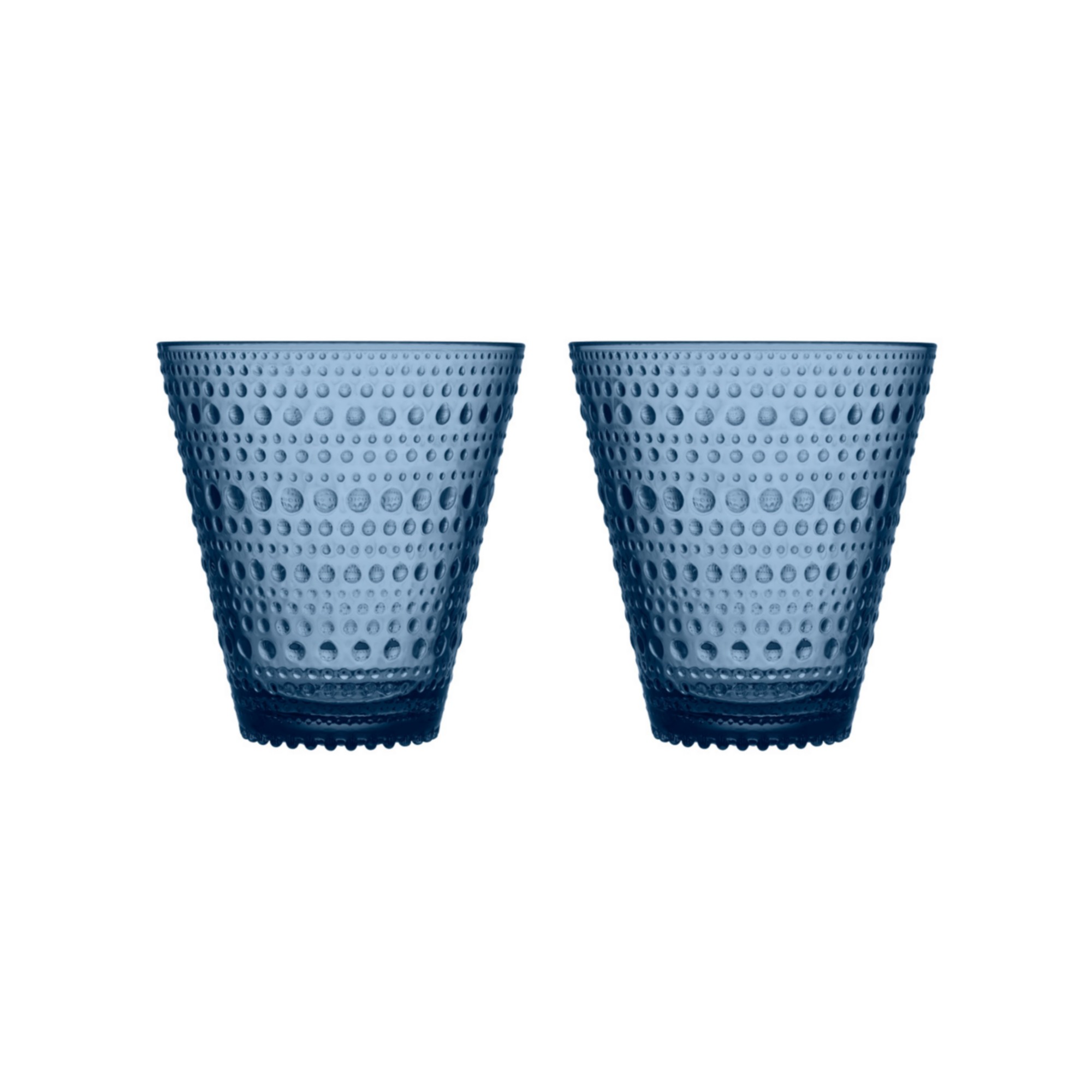 Iittala   In Blue Set of 2 Kastehelmi Tumbler