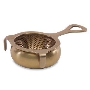 Nkuku Antique Brass Tea Strainer