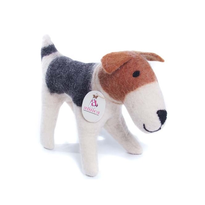 Amica Freddie the Felt Fox Terrier Dog