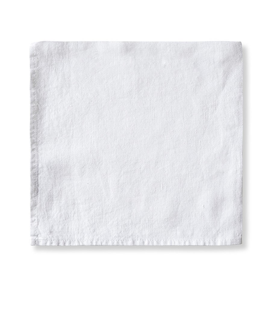 The Linen Works White Linen Napkin