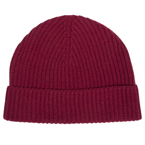 Jennifer Kent Burgundy Merino Wool Hat