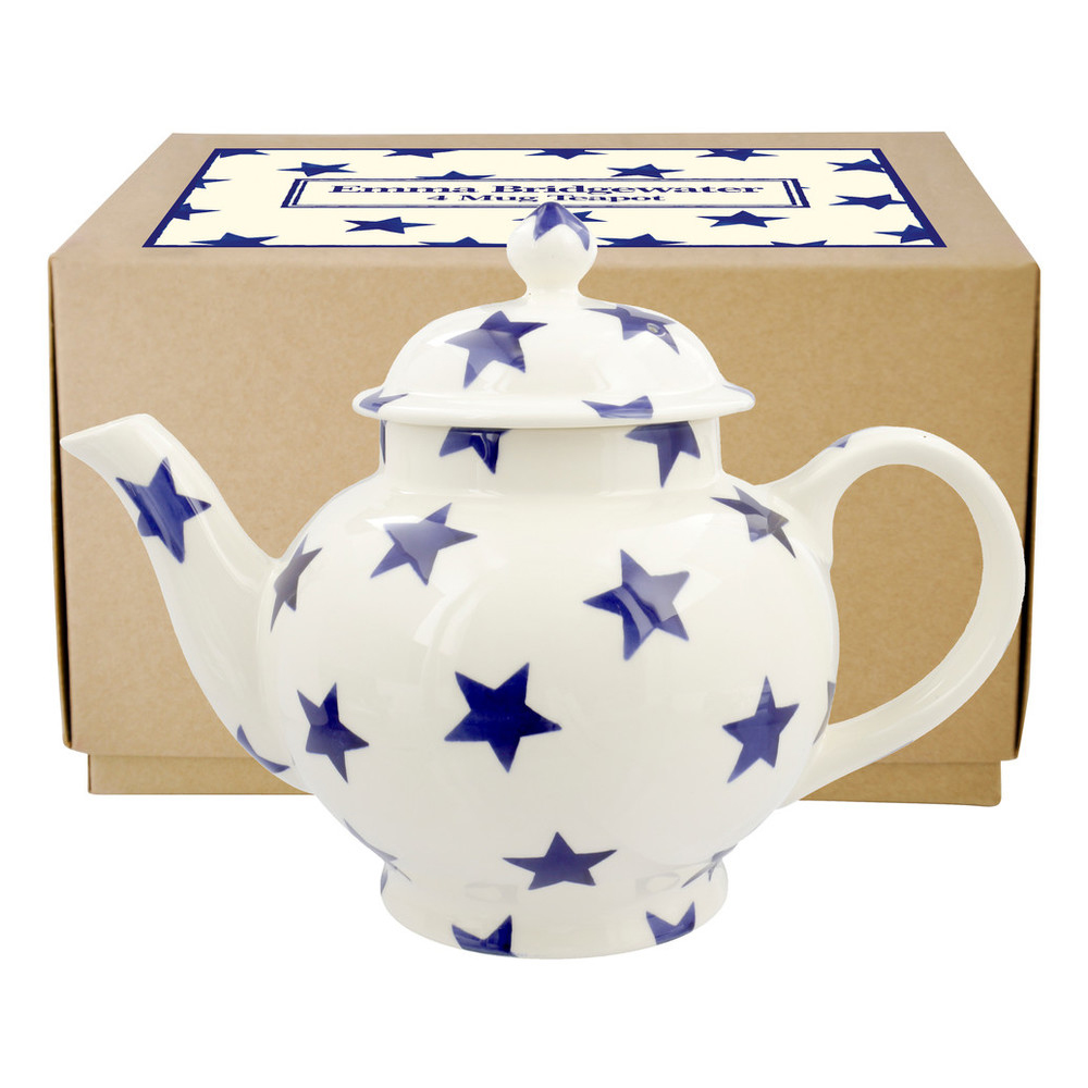 Emma Bridgewater Blue Star Large Teapot