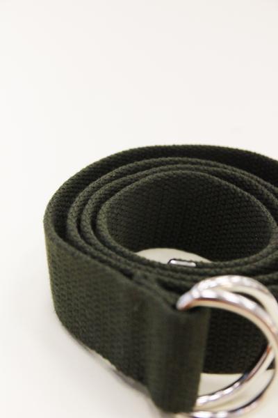 Collection & Co Ylico Khaki Fabric D Ring Belt