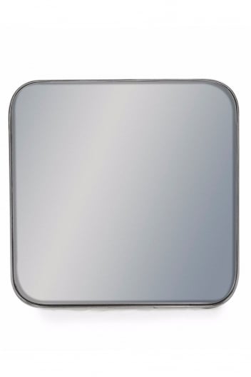 The Home Collection Silver Framed Square Arden Wall Mirror