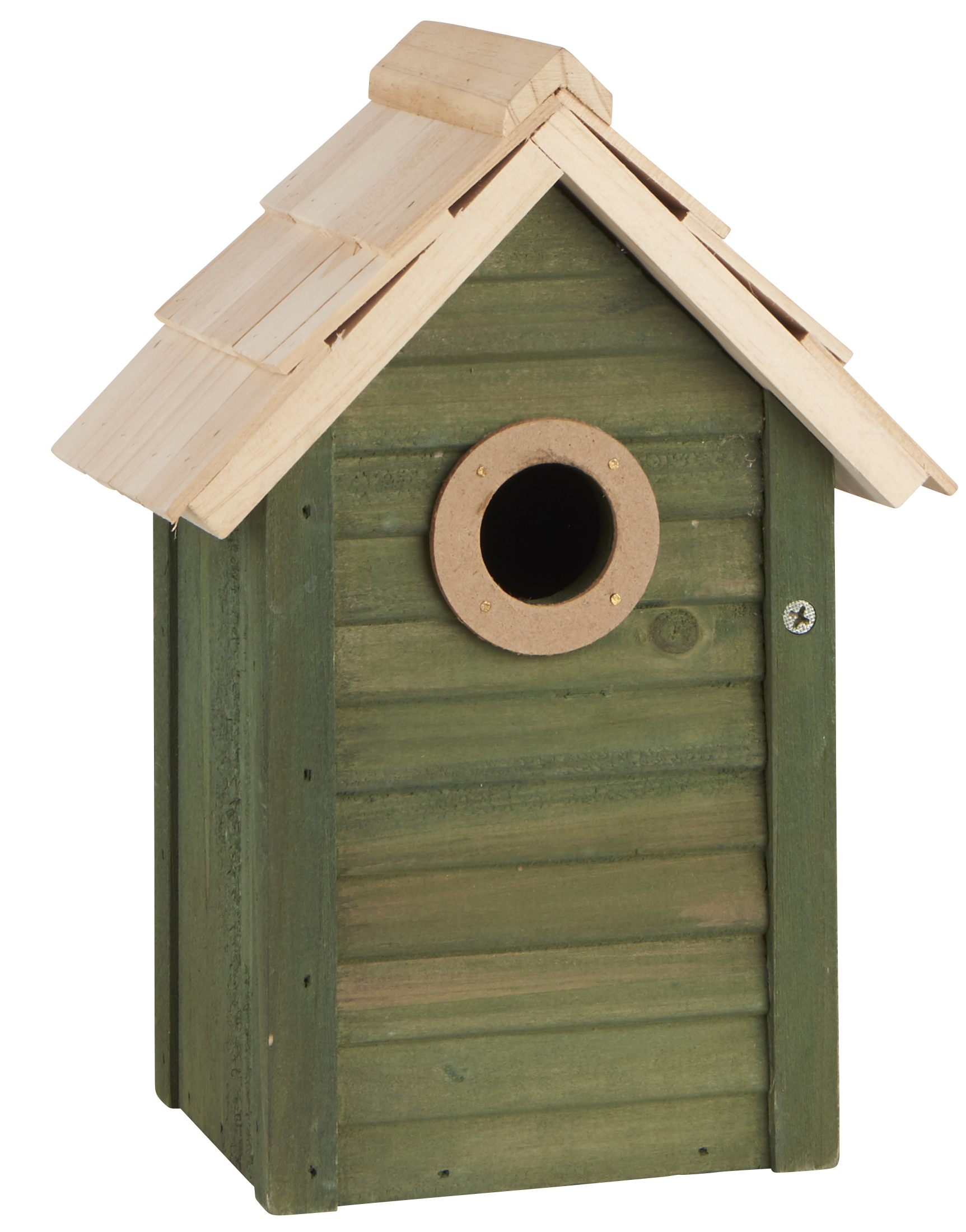 trouva: green wooden bird box