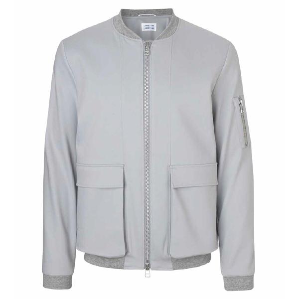 Libertine-Libertine Sky Grey Caution Bomber Jacket