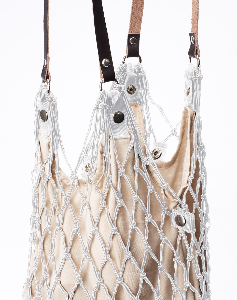 Cedon White Beige Deluxe Net Bag