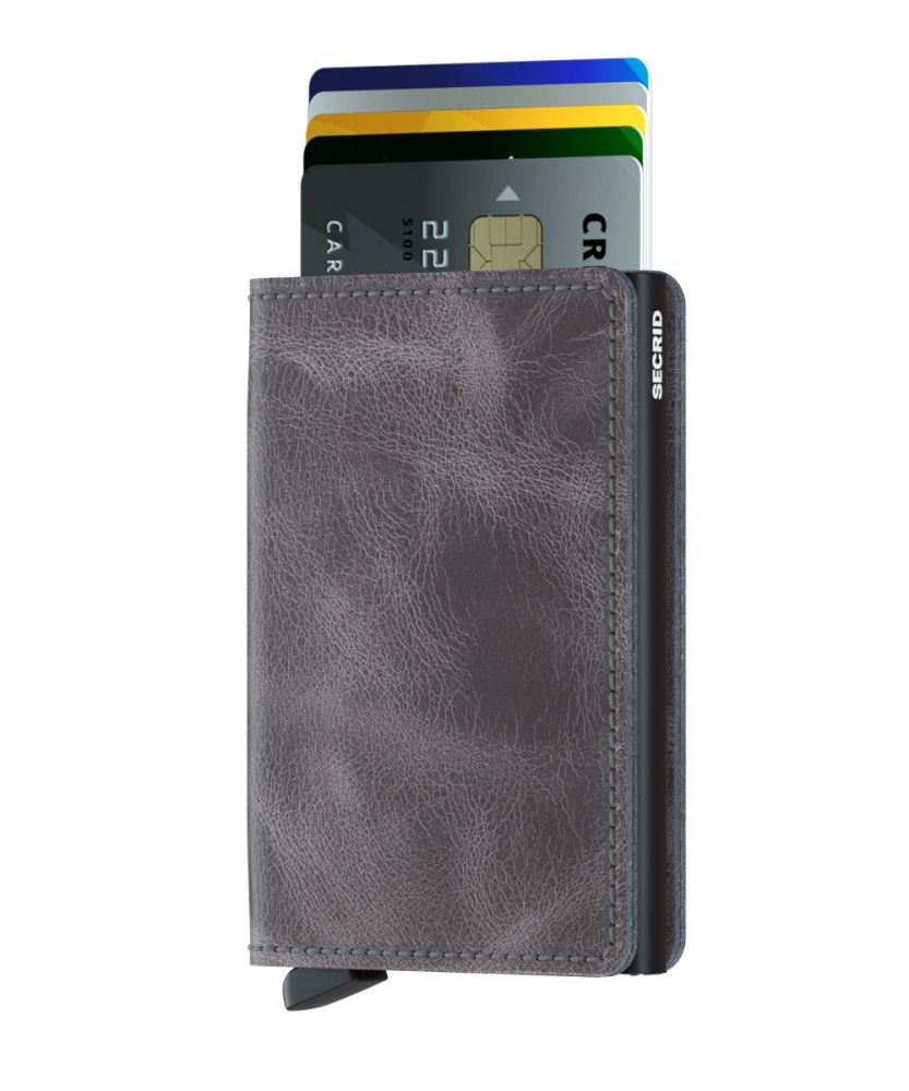 Secrid Grey Black Vintage Slimwallet