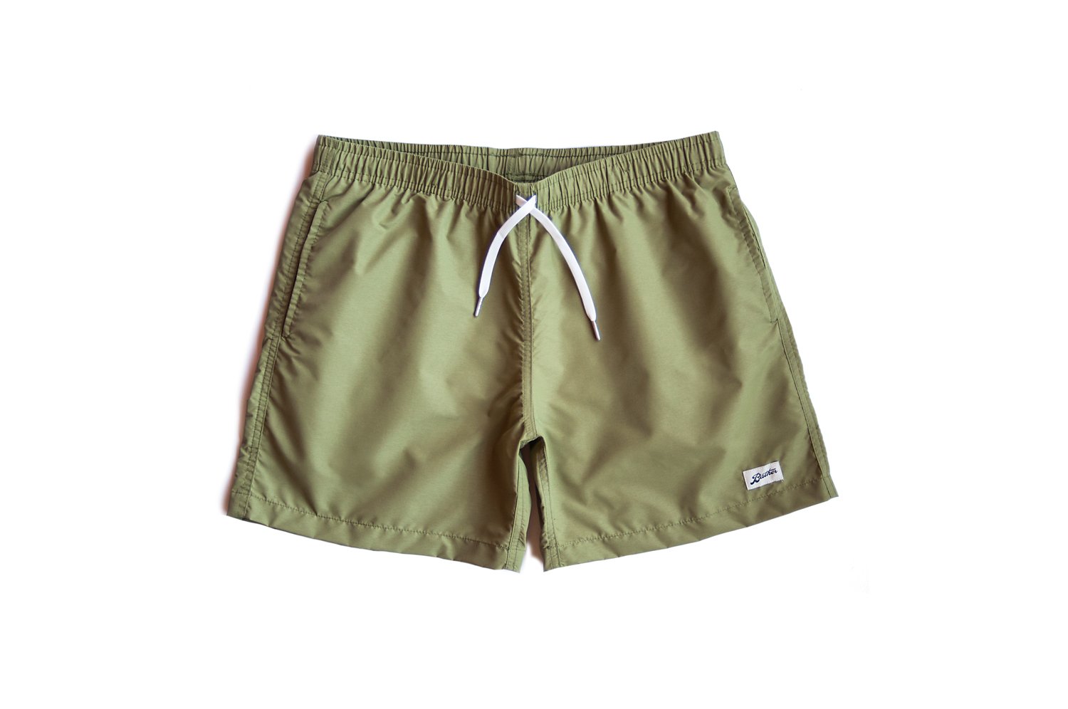 Bather Olive Solid Swim Trunk 