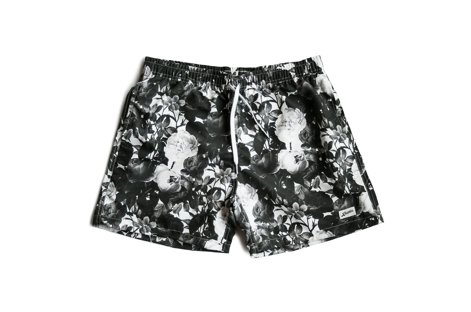 Bather Black Roses Swim Trunk 