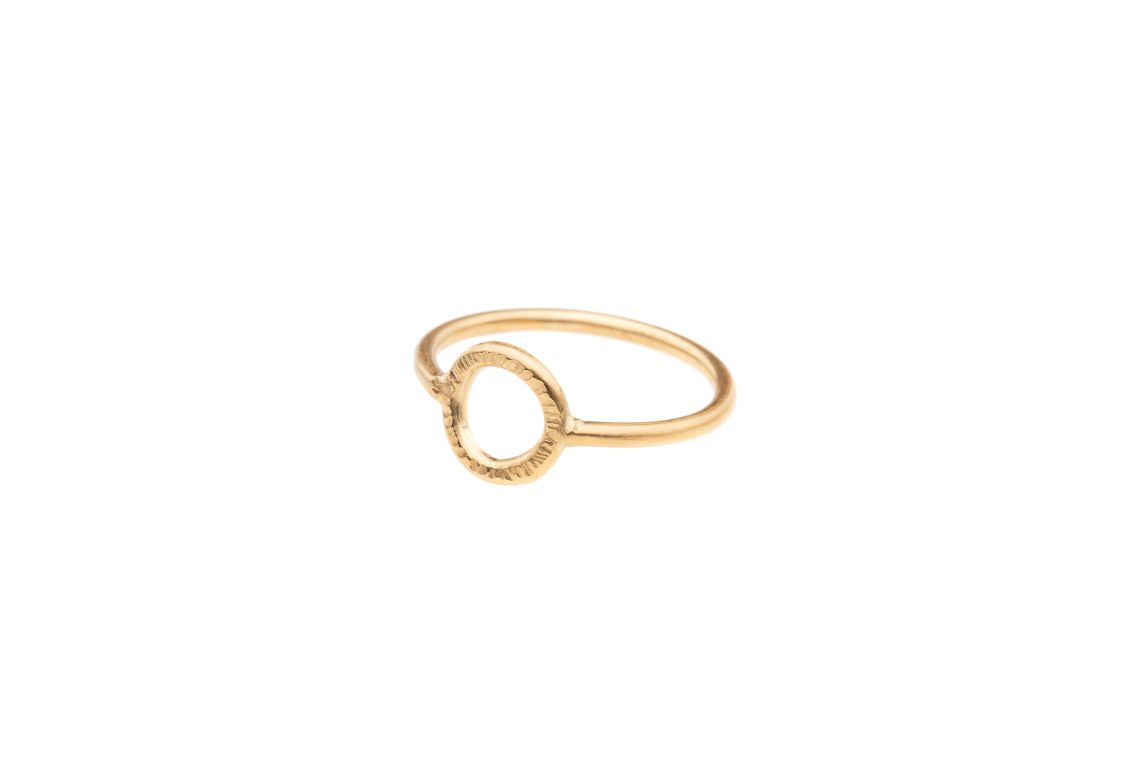 Blackbird Jewellery 9ct Gold Vermeil High Line Circle Ring