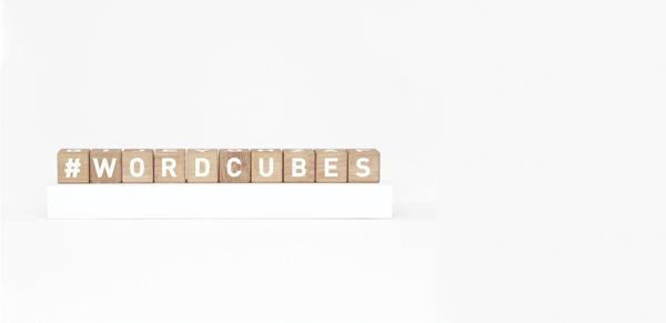 MAISON DEUX White Word Cubes 