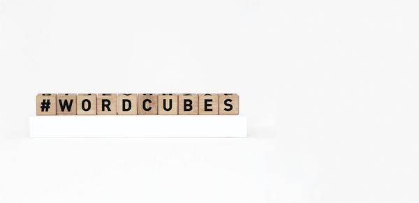 MAISON DEUX Black Word Cubes 