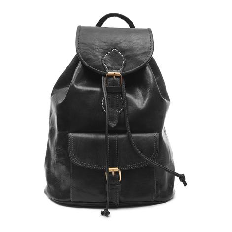 Trouva: Large Black Sac A Dos Leather Backpack