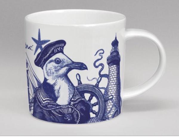 Repeat Repeat Seagull Cobaltic Sea Mug 