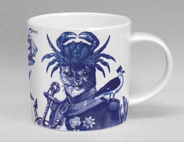 Repeat Repeat Cobaltic Sea Mug Captain Cat Mug