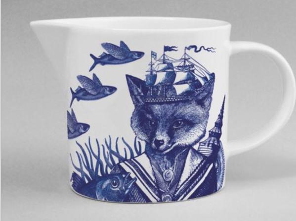 Repeat Repeat Sailor Fox Cobaltic Sea Jug 