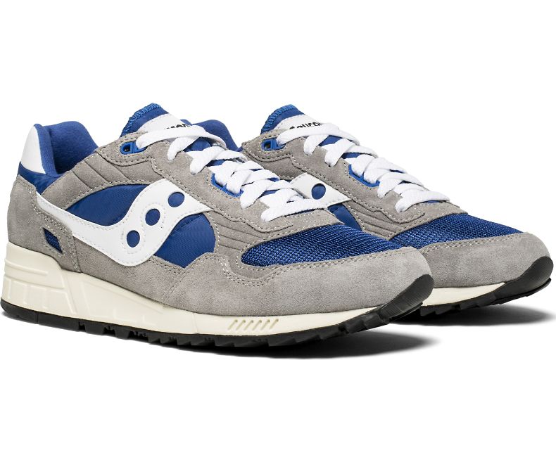 Saucony  Grey Blue Shadow 5000 Vintage Trainer