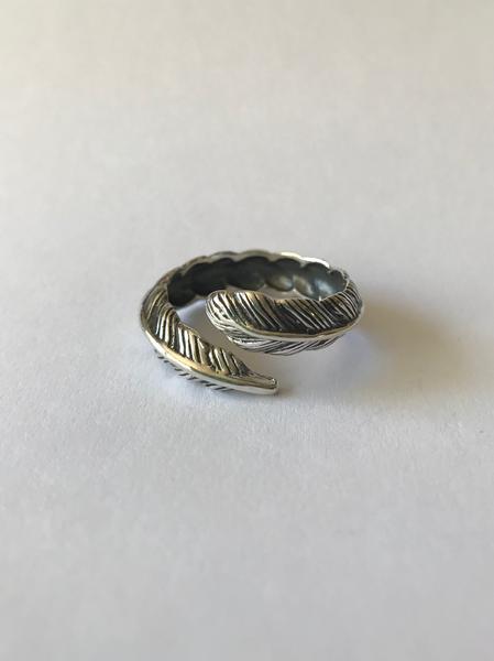 silver jewellery 925 Silver Feather Wrap Ring