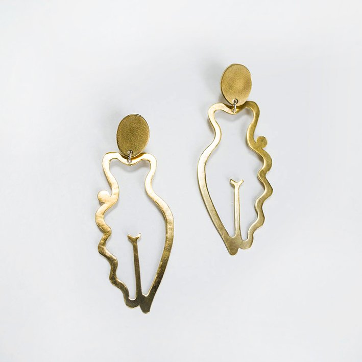 lima-lima Brass Venus Earrings