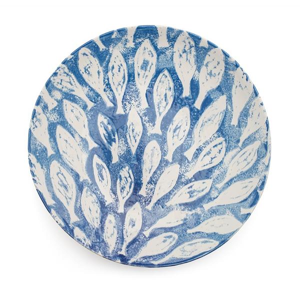 Blisshome Shoal Blue Fish Large Serving Bowl