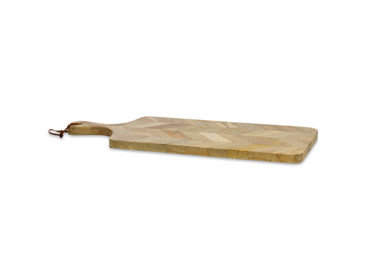 Herringbone Mango Wood Chopping Board - Large