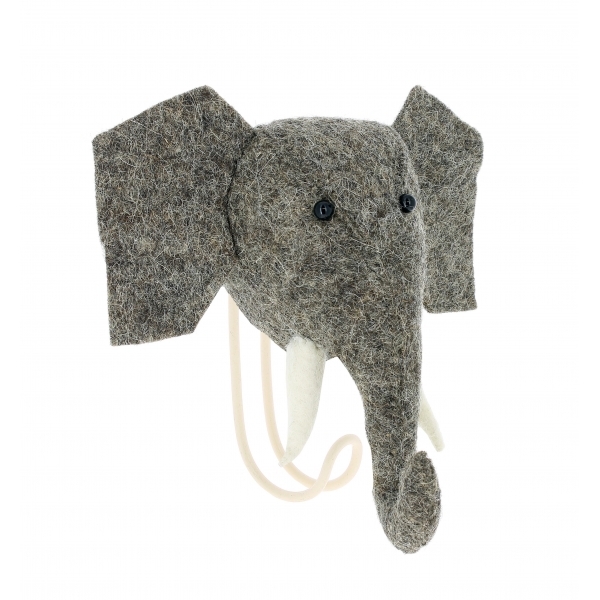 Fiona Walker England Elephant Felt Wall Hook