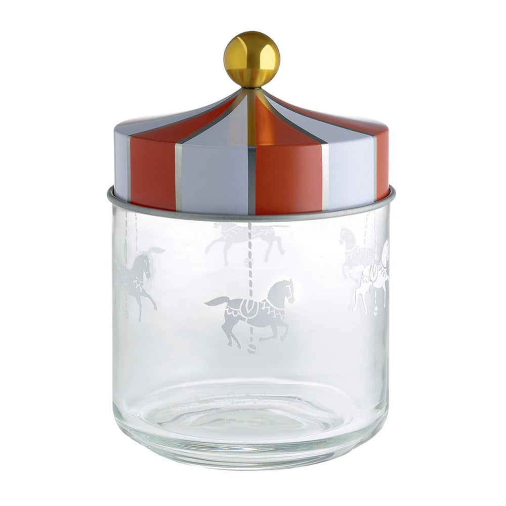 Alessi 75cl Circus Glass Jar With Hermetic Lid