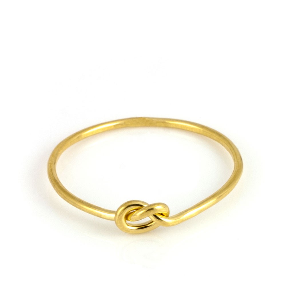 Laura Gravestock Written Golden Tiny Knot Ring