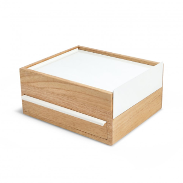 Umbra White & Natural Stowit Jewellery Box 