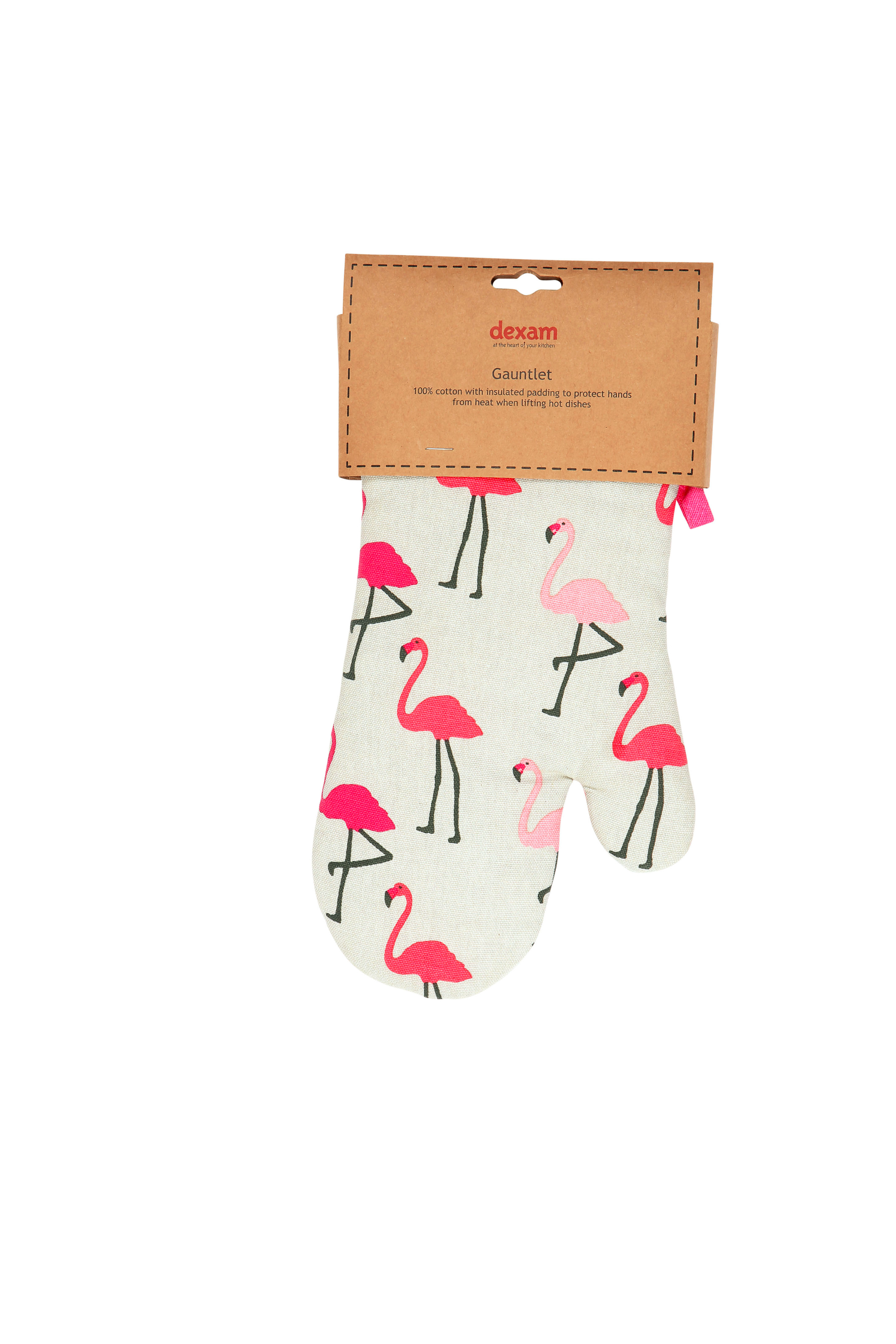 Dexam Flamingo Oven Glove (Set of 2)