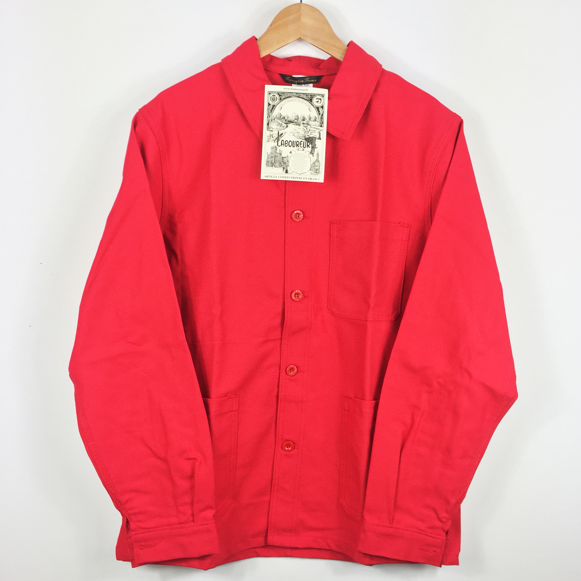 Red French Workwear Jacket