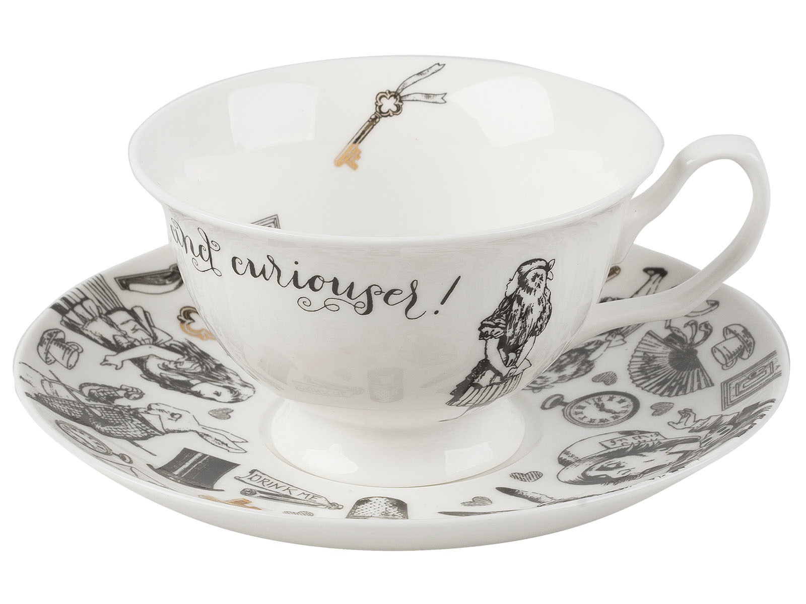 Creative tops  Alice In Wonderland Cup And Saucer