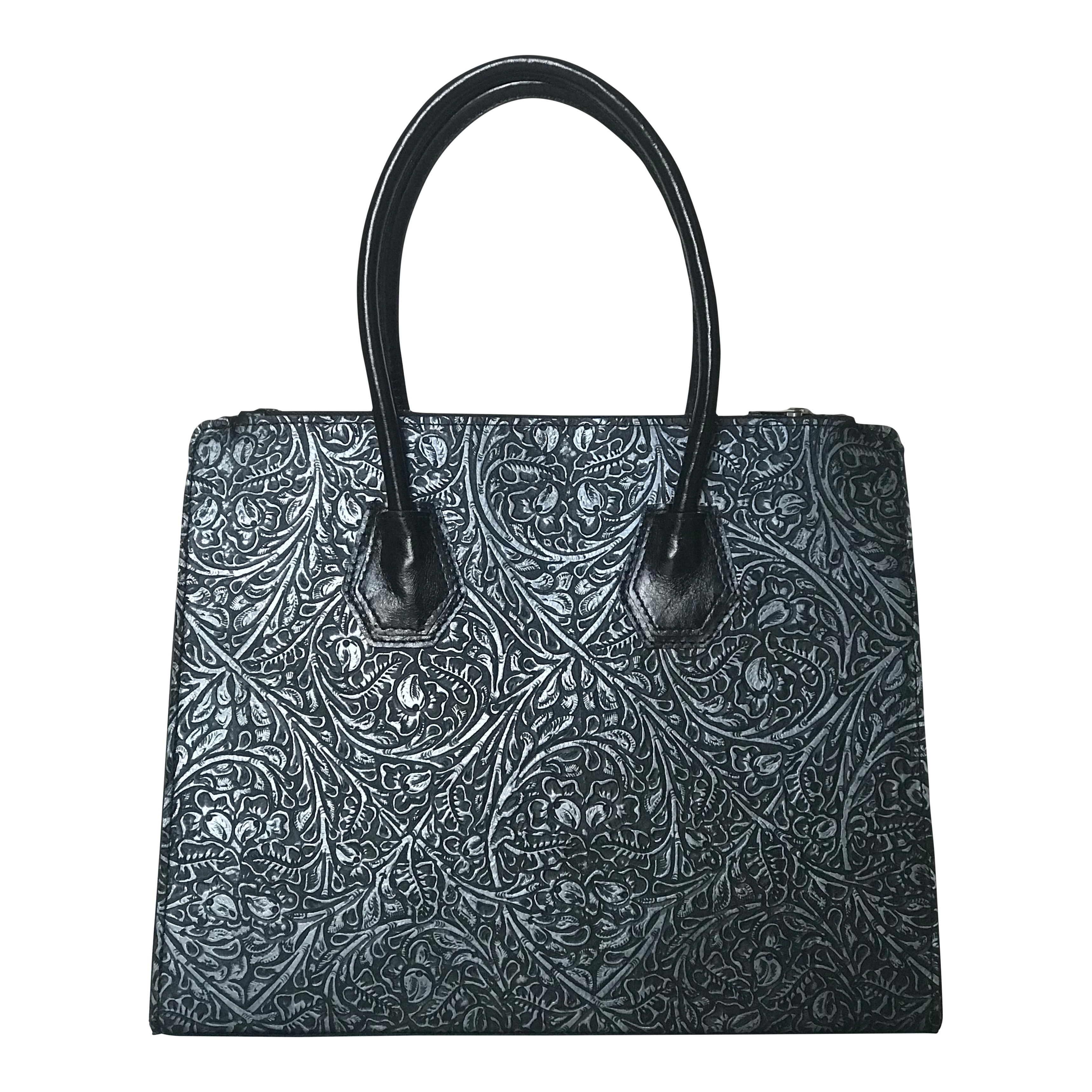 CollardManson Silver Tooled Elizabeth Bag 