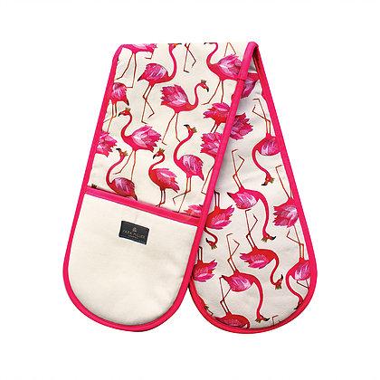 Sara Miller London Flamingos Double Oven Glove 