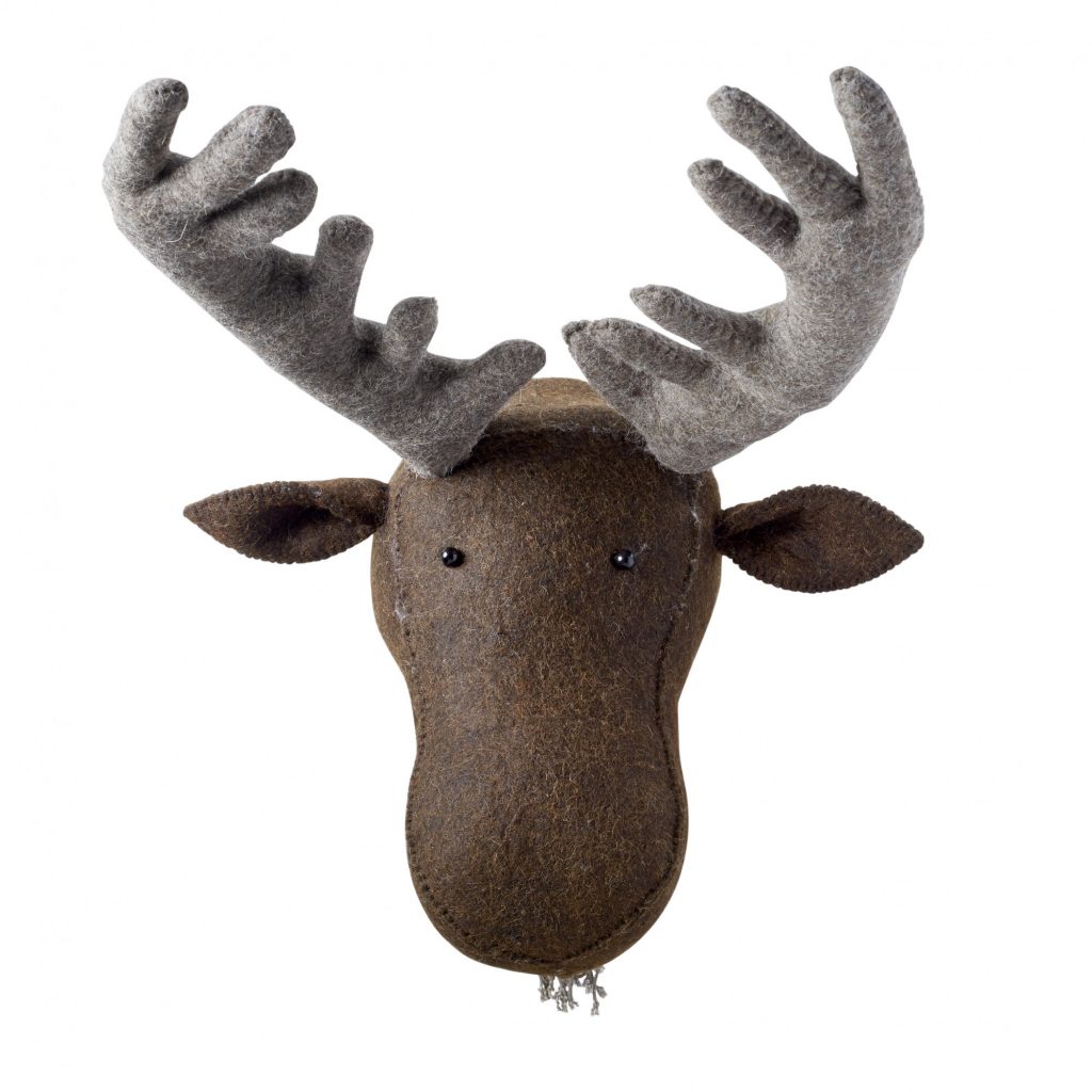 Fiona Walker England Mini Felt Moose Head