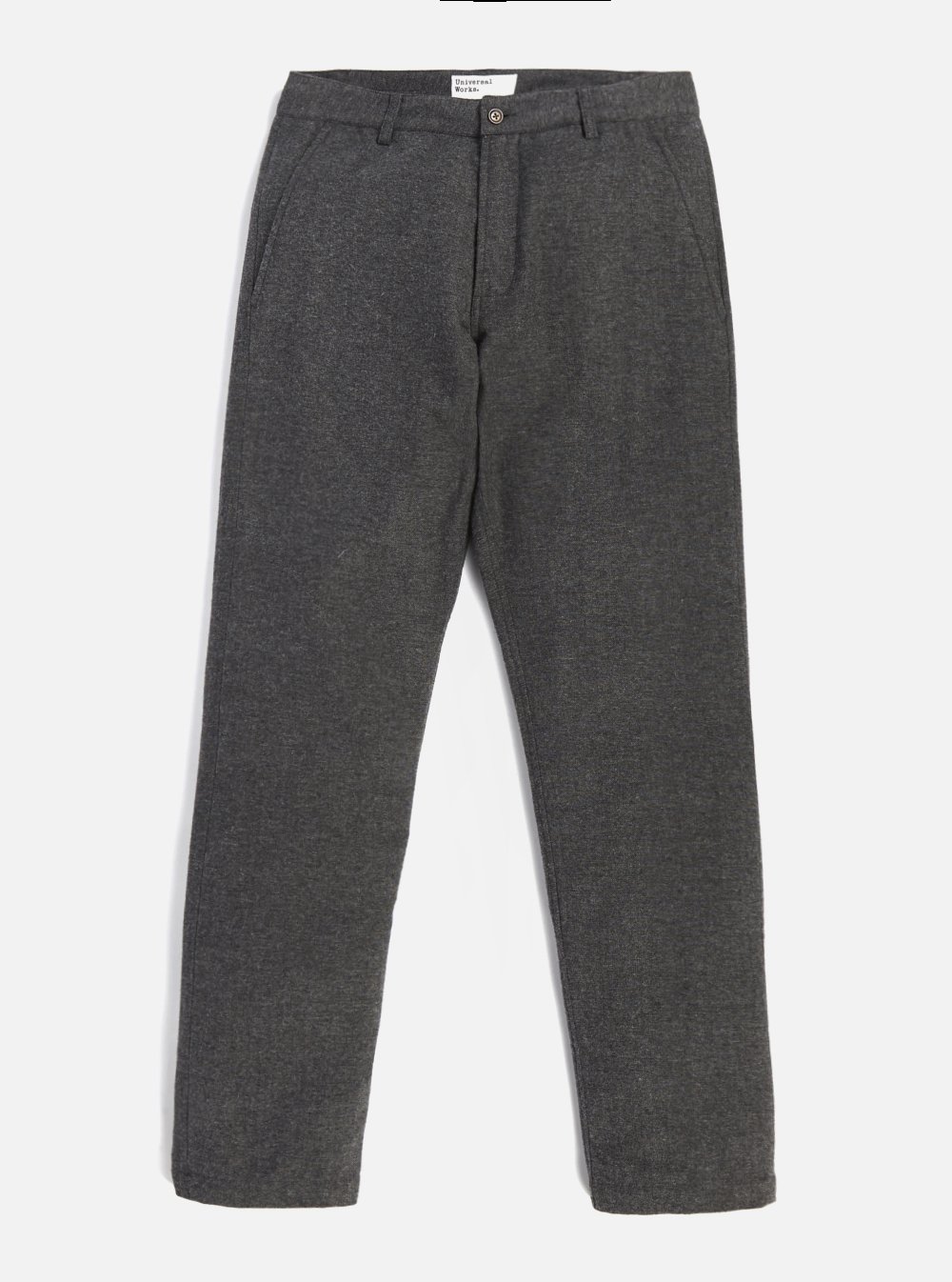 Universal Works Grey Wool Marl Aston Pant 