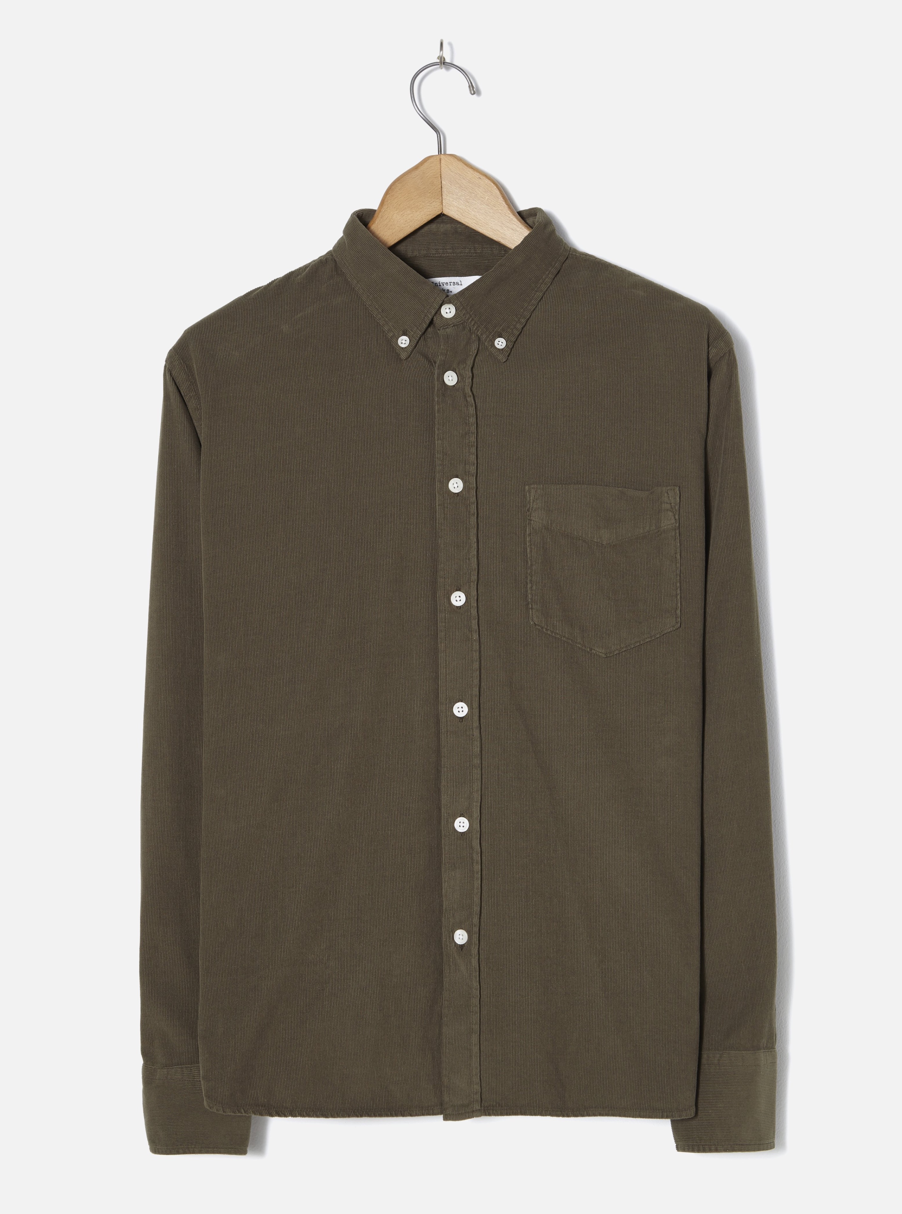 Universal Works Olive Cord Everyday Shirt 