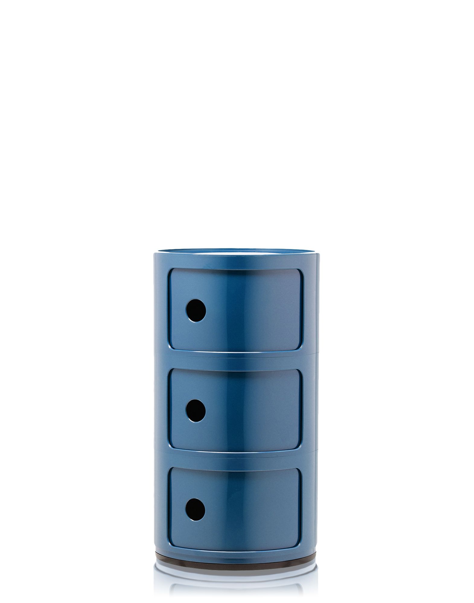 Kartell Blue Three Door Componibili Cabinet