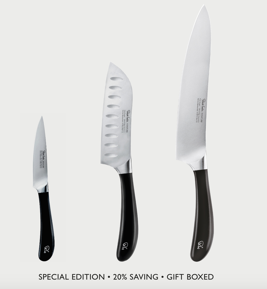 Robert Welch NEW Limited Edition 3 Piece Set Chef Knife Set