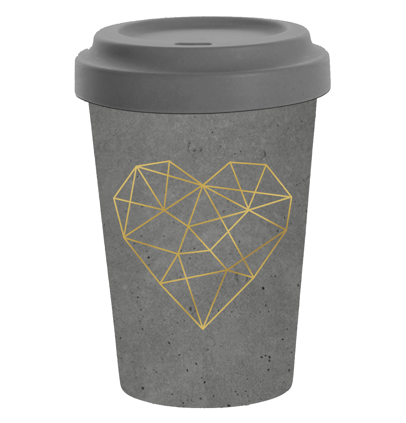 PPD Geometric Heart Bamboo Travel Mug