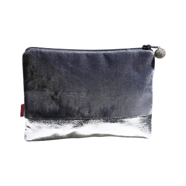 lua-grey-velvet-metallic-coin-purse