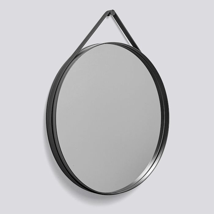 HAY Strap Mirror Ø70cm Anthracite